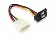 4-Pin Molex to Right Angle SATA Internal Power Cable