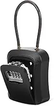 Lock Box for Keys with Code Weather Resistant Key Storage Case for Outdoor Use Secure Combination Lock for Home and Business