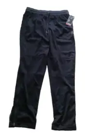 Men's Medium AND1 Black Athletic Basketball Pants front pockets Tie Front