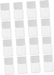 GLEAVI 20pcs Glass Bottle Sample Scintillation Vials Toiletry Bottle Cap Glass Vial Insert Glass Sample Scintillation Counting Vials Travel Bottle Perfume Vials Transparent