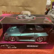 Jada Toys 1:32 Scale Pink Slips 1995 Mazda RX7 Die Cast