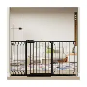 Extra Wide Baby Gate with Door, 29-57.5 Inch Wide Walk Through Large Long Chi...