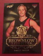 2018 AFL Select Footy Stars Brownlow Gold Predictor DARCY PARISH BPG39 110/250