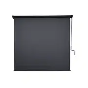 Coolaroo 2.4 x 2.4m Gunmetal Crank Operated Roller Blind with Pelmet