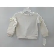 7 For All Mankind Kids 12 Month Sweater Marshmallow Cream White 100% Cotton