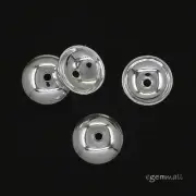 20 Sterling Silver Simplicity Bead Cap 6mm #97865