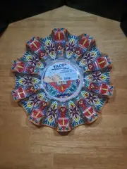 Prepara Taco Carousel 10 Taco Serving Tray Beautiful Colorful Design