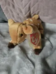 Ty Beanie Baby Whisper The Fawn Retired 1997 With Tag Errors