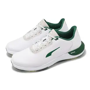 Puma 彪馬 高爾夫球鞋 Phantomcat Nitro Garden 男鞋 白 綠 防水 氮氣中底 運動鞋 37985601