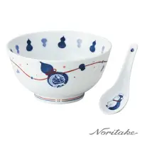 在飛比找Yahoo奇摩購物中心優惠-【NORITAKE】哆啦A夢-葫蘆系列 麵碗16CM+中式湯