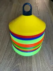 6 – 18 SPORTS TRAINING DISCS MARKER CONES HOME PARK FITNESS PERSONAL EXERCISE