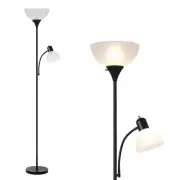 Floor Lamp with Reading Light, Tall Lamp for Living Room Corner, Pole Lamp St...