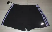 ADIDAS Black/Lilac WILDWOOD BAGGY Lined ClimaLite SHORTS WOMENS XL *NEW* 505244
