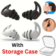 Ultra Soft Silicone Ear Plug Noise Reduction Flexible Reusable Study Sleep Plugs
