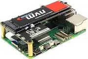 Geekworm M901 PCIe to M.2 Key-M NVMe SSD PIP PCIe Peripheral Board for Raspberry Pi 5