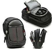 Navitech Black Compact Camera Case Compatible with OM System Tough TG-7 Digital Camera