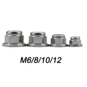 M6 M8 M10 Titanium Ti Flanged Insert Nylon Locking Nuts for Bicycle MTX