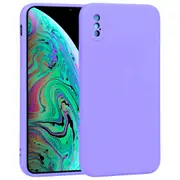 MCC iPhone Xs Max Soft Liquid Silicone Shockproof Case Cover Apple XsMax [Light Purple]