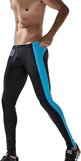 [SEOBEAN] TAUWELL Mens Sports Compression Tights Leggings (L(31-33"), 6147 Black)