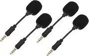 SUPVOX 4Pcs Portable Noise Reduction Microphone for Voice Recording Line Design for Live Streaming Compatible with Mobile Devices and Computers for Singing and Parties