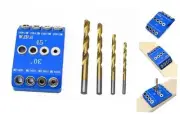 Drill Guide Jig, 4 Bits for Straight and 30 45 90 Degree Angled Holes, 4 Sizes