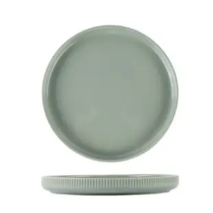 卡爾森-陶瓷餐具8吋盤-灰綠