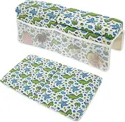 Comfortable Baby Bath Kneeler and Elbow Rest Pad Set with 4 Side Pockets Soft &Thick Baby Bath Kneeling Pad Soft and Quick Drying Baby Bathtub Kneeler Mat Comfortable for Baby Bathing
