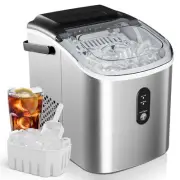 Ice Maker Countertop, Portable Ice Machine with Carry Handle, 26.5lbs Per Day...