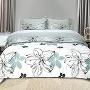 Ramesses Printed 2000tc Cooling Bamboo Blend Quilt Cover Set Single Ipomoea