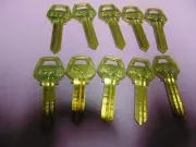 10 KEYS CORBIN CO91 5 PIN KEYS BLANKS UNCUT LOCKSMITH