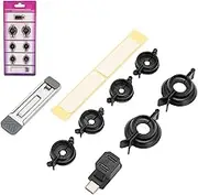 Steam Deck Joystick Guards Bundle with 6 Rocker Fixing Cover, 1 Kickstand, 1 90° USB C Adapter, Thumbsticks Rocker Protect Kit for Steam Deck, Switch, OLED, Lite