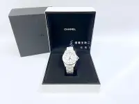 在飛比找Yahoo!奇摩拍賣優惠-遠麗精品(板橋店)S4005CHANEL 白陶瓷機芯腕錶38