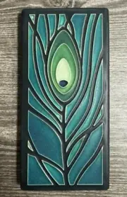 Motawi Tileworks 4x8 Peacock Feathers- Dark Ocean