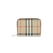 [Burberry] Burberry-Archive Beige Mini Zip Around Wallet-Donna OS OS