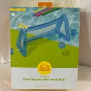 Sun Squad Inflatable Pool Sports Game Net with Ball Float