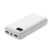 20000mAh Dual USB LED Display Fast Charging Power Bank Case For iPhone XS 11 Pro Huawei Mate 30 Xiaomi 9Pro Oneplus 6T 7 Pro WHITE COLOR