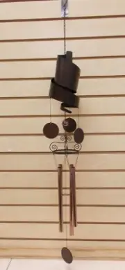 G99374 ART DECO BRONZ LOOK WIND CHIME WINDCHIME GSC
