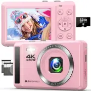 Digital Camera –4K 44MP UHD Digital Cameras for Kids – 16X Zoom Autofocus Cam...