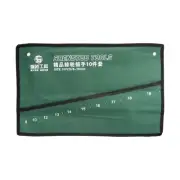 Wrench Organizer 10 Pockets 18.1" x 12.4" Canvas Roll Up Pouch Tool Bag Holder