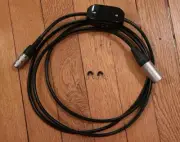 Bolex MST (6-pin) Power Cable w/ Switch, 4-pin XLR Male, ~2m (6.6ft)
