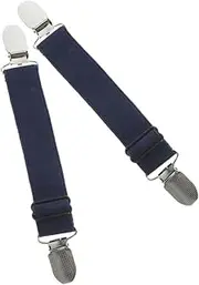 2pcs Trouser Leg Clip Pant Clips Elastic Boot Clips Fixing Strap Clips Pant Clamps Elastic Mattress Fasteners Adjustable Boots Strap Clips Windproof Boot Clips Trouser Fixing Clips