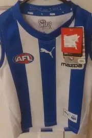 North Melbourne Kangaroos AFL Kids Jumper Guernsey Sz 2 PUMA NWT