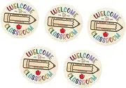 WeiLaiKeQi 5x Front Door Sign Welcome Sign for Classroom for Indoor Farmhouse Outside