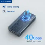 ♞,♘ACASIS 升級散熱風扇 THUNDERBOLT3/4 40GBPS USB4.0 NVME M.2 SSD移動