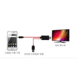 【11PIN】三星 S4 S5 Note2 Note3 HDMI MHL 視訊線 連接線 轉接線 電視線 二米