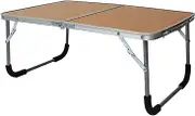 BRIGHTFUFU Meticulous Craftsmanship Aluminum Alloy Table Folding Bed Desk Study Laptop Desk Multi-Functional Space-Saving