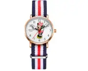 Cute Watch Minnie Cute Quartz Watch Mickey Cartoon Waterproof Watch Suitable for Boys and Girls-Gold