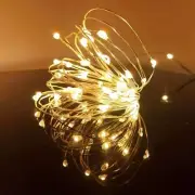 LED Fairy String Lights 12 Pack 20 Micro Lights On Gold Copper Wire (Warm White)