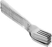 SHOWERORO 24 Pcs Elegant Stainless Steel Salad Forks Stylish Design for Family Gatherings Appetizers and Formal Events Easy to Clean Portable