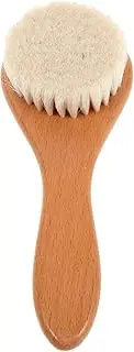 LIFKOME Infant Bathing Brush Wood Scalp Scrubber Deep Cleaning Baby Wash Brush for Girl Baby Shower